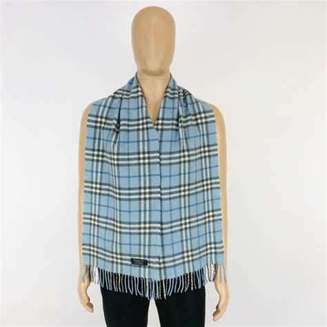 burberry sjaal blauw